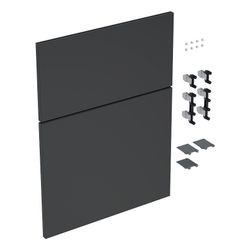 Geberit iCon Set Schubladenfronten für niedrigen Seitenschrank, 2 Schubladen, Breite... GEBERIT-245285001 4025410582416 (Abb. 1)