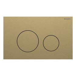 Geberit Sigma40 Betätigungsplatte, rund, 2-Mengen-Spülung Platte, Taste Messing gebü... GEBERIT-115628QF1 4064746006784 (Abb. 1)