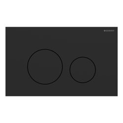 Geberit Sigma40 Betätigungsplatte, rund, 2-Mengen-Spülung Platte, Taste Schwarz matt... GEBERIT-115628141 4064746006722 (Abb. 1)