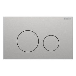 Geberit Sigma40 Betätigungsplatte, rund, 2-Mengen-Spülung Platte, Taste gebürstet, E... GEBERIT-115628FW1 4064746006685 (Abb. 1)
