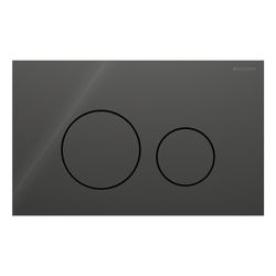 Geberit Sigma40 Betätigungsplatte, rund, 2-Mengen-Spülung Platte, Taste Lava, Glas g... GEBERIT-115628JK1 4064746006845 (Abb. 1)
