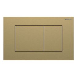 Geberit Sigma40 Betätigungsplatte, eckig, 2-Mengen-Spülung Platte, Taste Messing geb... GEBERIT-115629QF1 4064746006982 (Abb. 1)