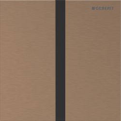 Geberit Betätigungsplatte für Urinalsteuerungen Typ 40, eckig, rotgold gebürstet, 12... GEBERIT-246121QB1 4064746043970 (Abb. 1)