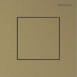 Geberit Betätigungsplatte Typ 40 für Urinalsteuerung, eckig, 125x125x2mm, Messing ge... GEBERIT-246119QF1 4064746043819 (Abb. 1)