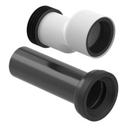 Geberit Anschlussset für Stand-WC TurboFlush, Abgang horizontal, 90mm, Kunststoff, 1... GEBERIT-152062001 4064746039270 (Abb. 1)