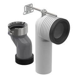 Geberit Anschlussset für Stand-WC iCon TurboFlush, 90mm, PVC/ABS, 152063001... GEBERIT-152063001 4064746039294 (Abb. 1)