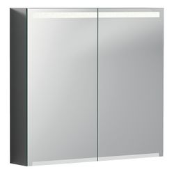 Geberit Option Spiegelschrank mit Beleuchtung, zwei Türen 75x70x15cm Korpus außen ve... GEBERIT-500205001 4025416359777 (Abb. 1)