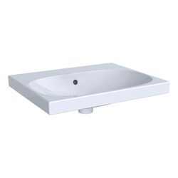 Geberit Acanto Waschtisch 60x48cm ohne Hahnloch, Überlauf sichtbar, symmetrisch, Wei... GEBERIT-504620011 4064746061981 (Abb. 1)