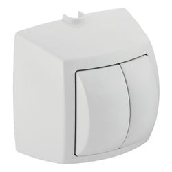 Geberit Handdrücker für 2-Mengen für WC-Steuerung, pneum. Spülauslösung Mattverchrom... GEBERIT-240584KA1 4025416119234 (Abb. 1)