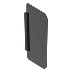 Geberit Urinaltrennwand, Halter Schwarz matt, Glas Anthrazit/satiniert, 115205CD1... GEBERIT-115205CD1 4064746044618 (Abb. 1)