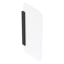 Geberit Urinaltrennwand, Halter Schwarz matt, Glas Weiß/satiniert, 115205TD1... GEBERIT-115205TD1 4064746044601 (Abb. 1)