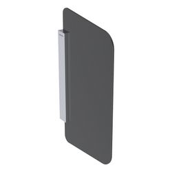 Geberit Urinaltrennwand Glas Halterung Aluminium gebürstet, Glas Anthrazit, satinier... GEBERIT-115211CD1 4025416561569 (Abb. 1)