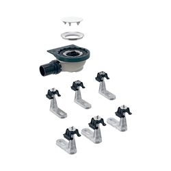 Geberit Duschwannenablauf mit 6 Füßen, für Setaplano Duschfläche, Sperrwasserhöhe 50... GEBERIT-154013001 4025416545828 (Abb. 1)