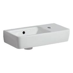Geberit Renova Compact Handwaschbecken Ablagefl. o. verk. Ausladung 50x15x25cm Hahnl... GEBERIT-276250600 4022009329254 (Abb. 1)