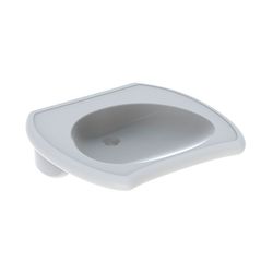 Geberit Vitalis Waschtisch barrierefrei, Breite 65cm, Tiefe 60cm, ohne Hahnloch, ohn... GEBERIT-121565000 4022009137545 (Abb. 1)