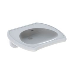 Geberit Vitalis Waschtisch barrierefrei, Breite 65cm, Tiefe 60cm, ohne Hahnloch, Übe... GEBERIT-121765000 4022009171143 (Abb. 1)