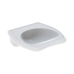 Geberit Vitalis Waschtisch barrierefrei, Breite 55cm, Tiefe 55cm, ohne Hahnloch, ohn... GEBERIT-221555000 4022009025545 (Abb. 1)