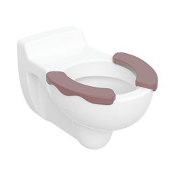 Geberit Bambini Wand-WC für Kinder, Tiefspüler, mit Sitzauflagen Tiefe 53,5cm, karmi... GEBERIT-201710600 4022009233391 (Abb. 1)