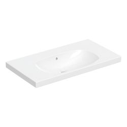 Geberit Acanto Waschtisch mit Ablagefläche, Breite 90cm, Tiefe 48,2cm, ohne Hahnloch... GEBERIT-500624012 4022009355147 (Abb. 1)