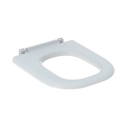 Geberit Renova Comfort WC-Sitzring barrierefrei, eckiges Design, Befestigung von unt... GEBERIT-572840000 4022009353402 (Abb. 1)