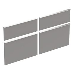 Geberit Set Schubladenfronten für iCon Unterschrank für Doppelwaschtisch, Platin, Br... GEBERIT-598857000 4022009319347 (Abb. 1)