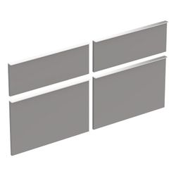 Geberit Set Schubladenfronten für iCon Unterschrank für Waschtisch, Platin, Breite W... GEBERIT-598861000 4022009319385 (Abb. 1)