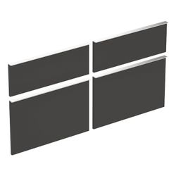 Geberit Set Schubladenfronten für iCon Unterschrank für Doppelwaschtisch, lava, Brei... GEBERIT-598760000 4022009338195 (Abb. 1)