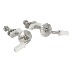 Geberit Set Scharniere für WC-Sitz Befestigung von unten, 2 Stück... GEBERIT-598165000 4022009274158 (Abb. 1)