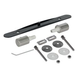 Geberit Set Scharniere für WC-Sitz Joly mit Absenkautomatik, Edelstahl, 2 Stück... GEBERIT-598114000 4022009291919 (Abb. 1)