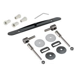Geberit Set Scharniere für WC-Sitz Befestigung von oben, Edelstahl, 2 Stück... GEBERIT-598138000 4022009294118 (Abb. 1)