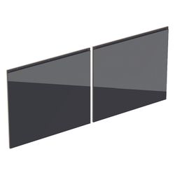 Geberit Set Schubladenfronten für Unterschrank für Doppelwaschtisch Lava, Breite Was... GEBERIT-243894JK1 4025416829416 (Abb. 1)