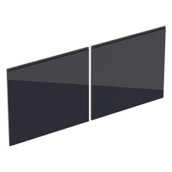 Geberit Set Schubladenfronten für Unterschrank für Doppelwaschtisch Schwarz, Breite ... GEBERIT-243894161 4025416822097 (Abb. 1)