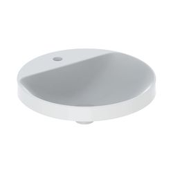 Geberit VariForm Einbauwaschtisch rund, mit Hahnlochbank Durchmesser 48cm, Hahnloch ... GEBERIT-500707012 4025416828587 (Abb. 1)