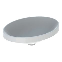 Geberit VariForm Einbauwaschtisch, oval, Breite 55cm, Tiefe 40cm, ohne Hahnloch, ohn... GEBERIT-500719002 4025416302254 (Abb. 1)