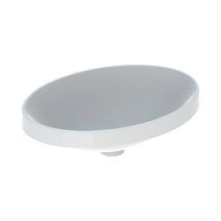 Geberit VariForm Einbauwaschtisch, oval, Breite 55cm, Tiefe 40cm, ohne Hahnloch, ohn... GEBERIT-500719002 4025416302254 (Abb. 1)
