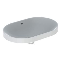 Geberit VariForm Einbauwaschtisch, elliptisch, Breite 60cm, Tiefe 40cm, ohne Hahnloc... GEBERIT-500729012 4025416560272 (Abb. 1)
