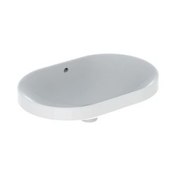 Geberit VariForm Einbauwaschtisch, elliptisch, Breite 60cm, Tiefe 40cm, ohne Hahnloc... GEBERIT-500729012 4025416560272 (Abb. 1)