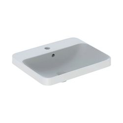 Geberit VariForm Einbauwaschtisch, rechteckig mit Hahnlochbank, Breite 55cm, Tiefe 4... GEBERIT-500741002 4025416302575 (Abb. 1)