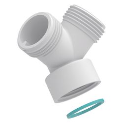 Geberit Abzweig für 45 Grad G1 mit Dichtung, PP, Alpinweiß, 242239111... GEBERIT-242239111 4025416718710 (Abb. 1)