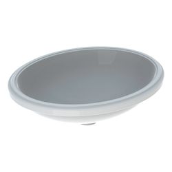 Geberit VariForm Unterbauwaschtisch, oval Breite 56cm, Tiefe 46cm, ohne Hahnloch, oh... GEBERIT-500755002 4025416302773 (Abb. 1)