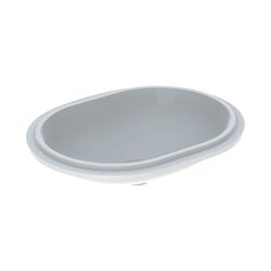 Geberit VariForm Unterbauwaschtisch elliptisch Tiefe 49cm, ohne Hahnloch, ohne Überl... GEBERIT-500759012 4025416678014 (Abb. 1)