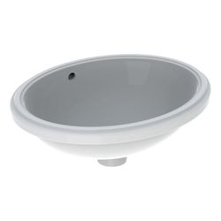 Geberit VariForm Unterbauwaschtisch oval Breite 42cm, Tiefe 42cm, ohne Hahnloch, Übe... GEBERIT-500749012 4025416771753 (Abb. 1)