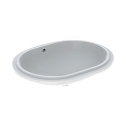 Geberit VariForm Unterbauwaschtisch, elliptisch B 62,5cm, Tiefe 49cm, ohne Hahnloch,... GEBERIT-500757002 4025416302803 (Abb. 1)