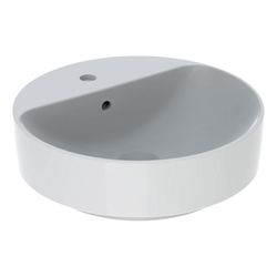 Geberit VariForm Aufsatzwaschtisch rund, mit Hahnlochbank Durchmesser 45cm, Hahnloch... GEBERIT-500769002 4025416302988 (Abb. 1)