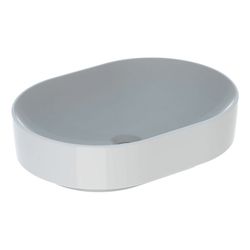 Geberit VariForm Aufsatzwaschtisch, elliptisch, Breite 55cm, Tiefe 40cm, ohne Hahnlo... GEBERIT-500774002 4025416303053 (Abb. 1)