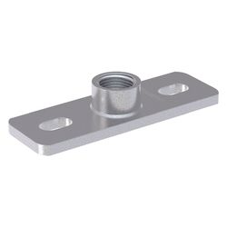 Geberit Grundplatte rechteckig, Zweiloch, mit Gewindemuffe G 1 1/2", 362869261... GEBERIT-362869261 4025410646125 (Abb. 1)