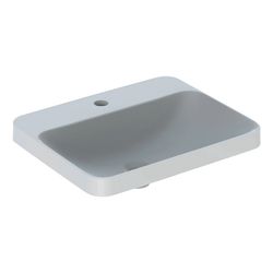 Geberit VariForm Einbauwaschtisch rechteckig, Hahnlochbank, Breite 55cm, Tiefe 45cm,... GEBERIT-500743012 4025416691617 (Abb. 1)