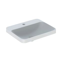 Geberit VariForm Einbauwaschtisch rechteckig, Hahnlochbank, Breite 55cm, Tiefe 45cm,... GEBERIT-500743012 4025416691617 (Abb. 1)