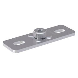 Geberit Grundplatte rechteckig, Zweiloch, mit Gewindemuffe G 1/2" M10, 362851261... GEBERIT-362851261 4025416062059 (Abb. 1)