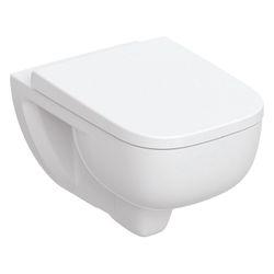 Geberit Renova Plan Set Wand-WC Tiefspüler, TurboFlush, mit WC-Sitz Tiefe 54cm, Weiß... GEBERIT-503152001 4064746083907 (Abb. 1)